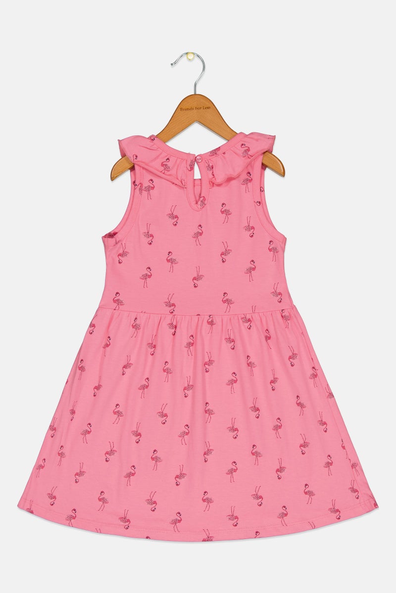 Hamleys Kids Girl Allover Print Casual Dress, Multicolor - Image 3